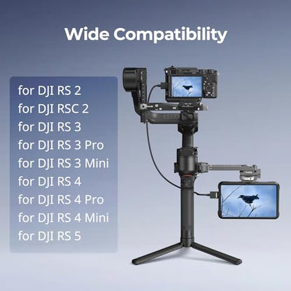SMALLRIG HawkLock Quick Release Adjustable Camera Monitor Mount, NATO Rail and Cold Shoe, Tilt 165° Adjustable, for DJI RS 5/RS 4 Mini/RS 4 Pro/RS 4 /RS 3 Mini/RS 3 Pro/RS 3 /RSC 2 /RS 2 Stabilizers - style: HawkLock QR