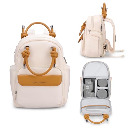 K&F CONCEPT Camera Backpack, DSLR/SLR Small Camera Bag, Water-Resistant 2-in-1 Photography Backpack for Women Compatible with Canon/for Sony/for DJI/for Xtra Muse/for Polaroid/for Instax