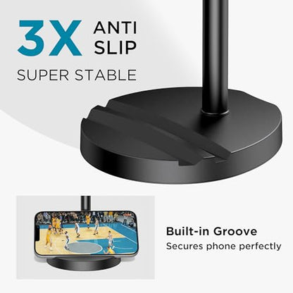 InnoGear Webcam Mount for Desk, Table Telescopic Webcam Stand with Phone Holder for Camera Webcam C922 C930e C920S C920 C615 C960 C920x BRIO 4K NexiGo N60, Right Light, GoPro with 1/4" Thread - style: Extendable Stand