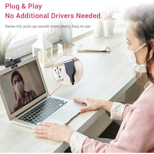 NexiGo N930P (Gen 2) 1080P Autofocus Webcam with Software, Microphone & Privacy Cover, HD USB Web Camera, for Zoom YouTube Skype FaceTime, PC Mac Laptop Desktop - style: 1080P Autofocus Webcam