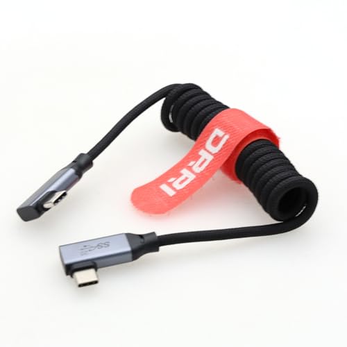 20Gbps USB-C 100W PD Fast Charging Cable for Sonys Alpha 1, A1, A6600, A6700, A7 III, A7 IV, A7C, A7R III, A7R IV, A7R V, A7S III, A9, A9 II, FX3, FX30 iPhone 15Pro MacBooks Pro Samsung Galaxy - color: Black, size: Left-right angle