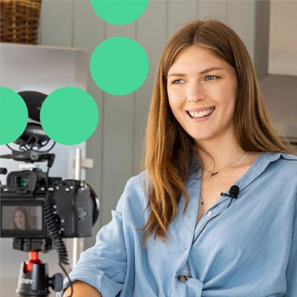 Joby Wavo Lav PRO Professional Lavalier Microphone Omnidirectional Wearable with Pro-Grade Miniature Capsule, for Cameras, Easy Clip-On System, Vlogging, Live Streaming, 2.5 m Long Cable, Black - style: Wavo Lav PRO