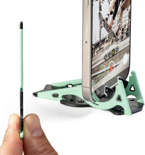 Pocket Tripod PROv2 Wallet-Size iPhone Tripod - Universal Kit (Jasper Green) - color: Jasper Green