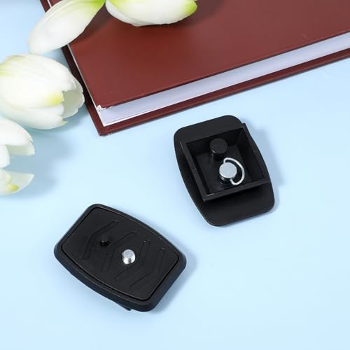 2 Pcs 35mm Tripod Quick Release Plate Camera Tripod Mount Adapter Camera Mounting Adapter Parts Replacement Cameras Mounting Ball Head Parts for Cameras Photography Equipment Mount