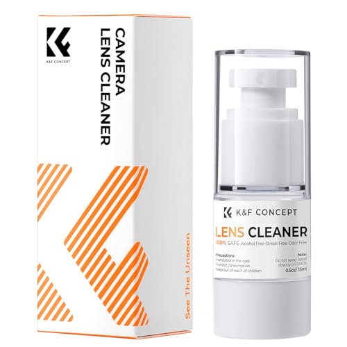 K&F CONCEPT Spray Lens Cleaner Care，Non-Flammable Camera Lens Cleaner | Efficient cleaning, safe for all optical glass. Gentle formula and versatile for multiple devices