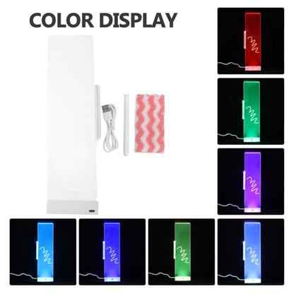 MAGICLULU Computer Monitor Memo Board LED Light-up Screen Message Panel White Right Side Desktop Memo Holder Office Workspace Organizer