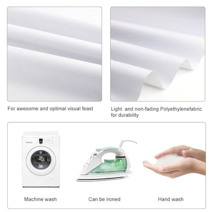 Custom Photography Cloth Design Your Own Photo Logo Text Personalized Backdrops Non-Reflective Non-Penetrating Photoshoot Background Screen Portrait Studio Photobooth Drops 56 X 79 Inches, FBA-White - color: Fba-White, size: 56"×79"