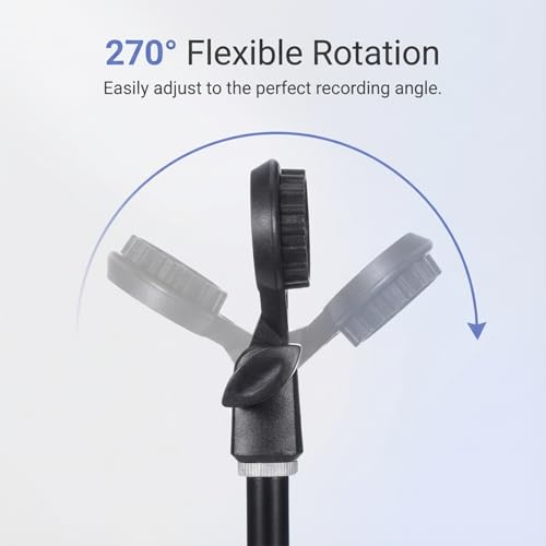Microphone Holder for Mic Stand Condenser Mic Shock Mount Standard Interface Thread Compatible with Stand Devices with 3/8 Conversion for 0.9-Inch Shockproof Microphone Stands