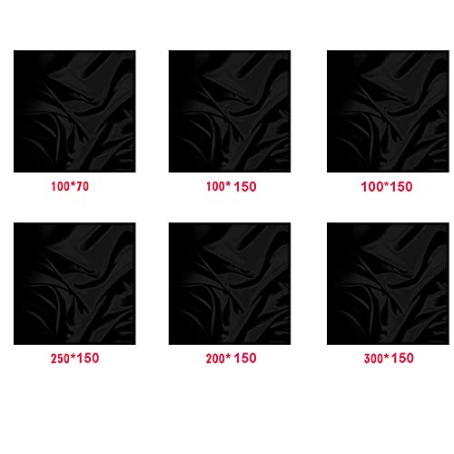 Premium Black Velvet Photography Backdrop, Wrinkle-Resistant Light-Absorbing Fabric for Professional Studio Portraits, Product Shooting & Video - Multiple Sizes(Size:100x150cm)