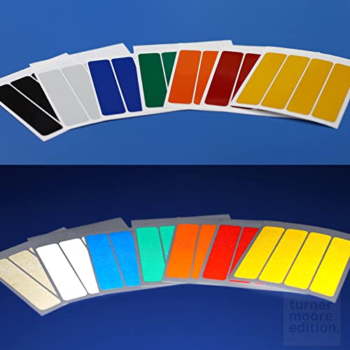Turner Moore Edition Blue Reflective Vinyl Permanent Adhesive, 12x12 Sheets Reflective Vinyl for Cricut, Cars, Bikes, Decals, Stickers, Signs, Helmets, Mailbox, Numbers, Reflective Tape (3-Pack) - color: Blue