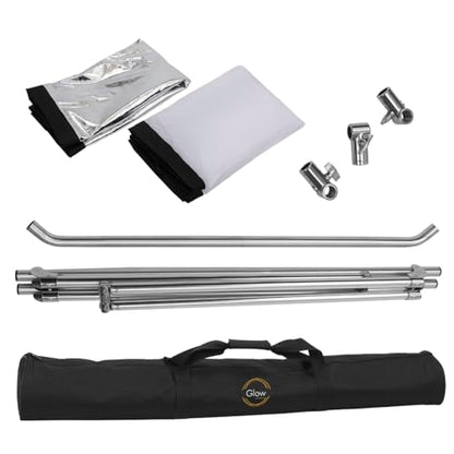 Glow Reflector Panel and Sun Scrim Kit 39" x 62" with Handle and Carry Bag (100 x 156cm)