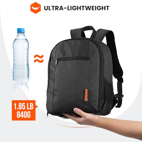 TARION Camera Backpack Bag Small - Professional DSLR Photography Case with 13 inch Laptop Compartment & Waterproof Rain Cover & Bottom Tripod Holder for Men Women Photographers - Black TB-S - color: Black, size: Small