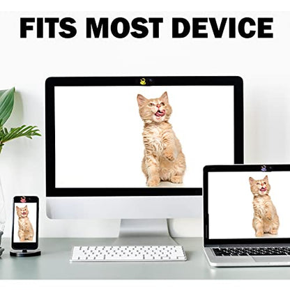 Laptop Camera Cover Slide Webcam Cover for Privacy Fits for Mini PC, PC, Surface, Tablet, Desktop Computer, Smart phone - 3 Packs, Cool Duck - color: Duck
