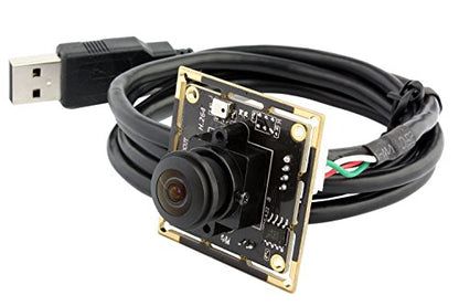 ELP 180degree Fisheye Raspberry Pi 1080P H.264 Microphone PC Web USB Security Camera for Laptop Wide Angle Mini UVC USB2.0 Video Audio Webcam Board 2MP CMOS AR0330 Lightburn Laser Camera for Computer - size: 180degree lens