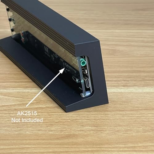Stand for AK2515 Audio Spectrum Analyzer, Angled Display Holder, Easy Access to Ports, Desk and Entertainment Setup, Made in the USA
