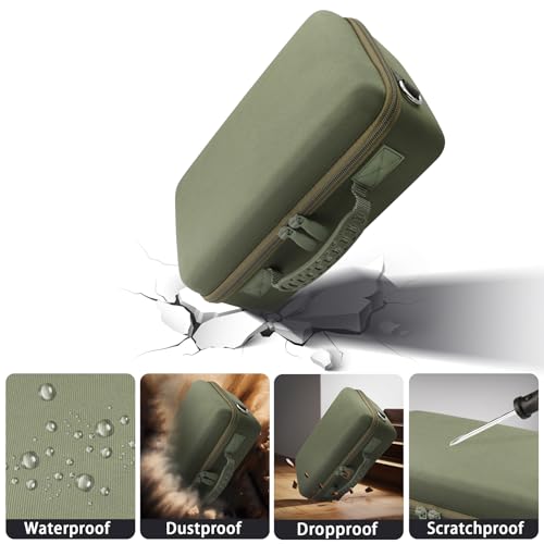Camera Case Compatible with Canon EOS Rebel T7/T100/R50/R100/R5/R6 V//R6 Mark II DSLR Camera with 18-55mm Lens,Sony,Nikon DSLR Camera Protective Case with Shoulder Strap (Army Green Case) - color: Army Green Case