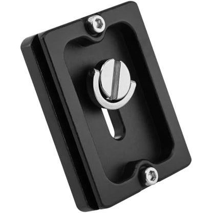 2 Pack Aluminum Alloy Quick Release Plate, Tripod Quick Release Plate PU50, for Arca Swiss Plate with 1/4" Slotted Screw/D-Ring Screw, Camera Mount Adapter for Standard Tripod Ball Heads