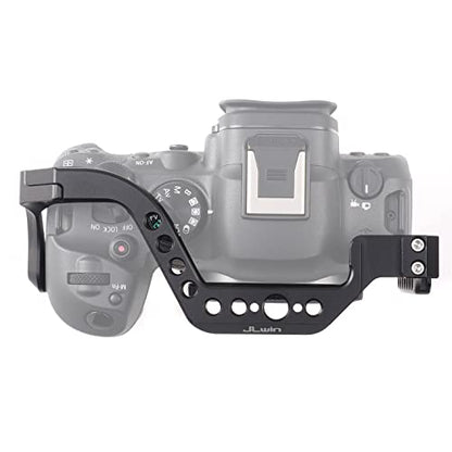 Hersmay EOS R6 II / R6 III Camera Cage with Top Handle for Canon EOS R6 Mark II, R6 Mark III Mirrorless Camera Aluminum Alloy Film Movie Making Camera Video Cage with Shoe Mount - size: For Canon EOS R6II/III