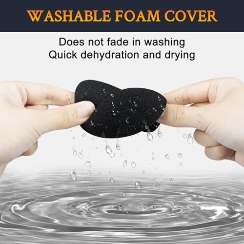 SOULWIT 2Pcs Pop Filter for RØDE(Rode) NT1 Series(Gen 1/2/3/4/5/Signature)/NT1-A, Protective Mic Cover Windscreen Foam - Black
