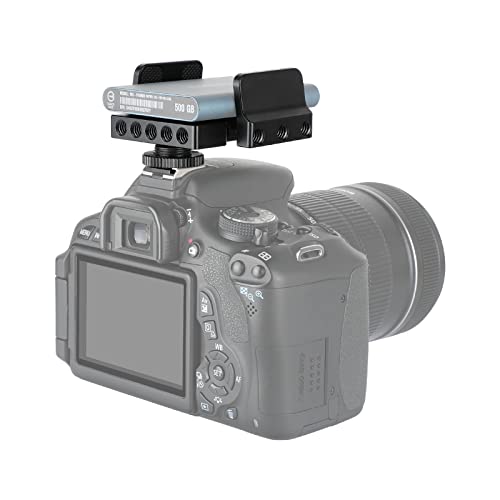 CAMVATE SSD Holder Clamp Adjustable(33~60mm) with 1/4"-20 Mounting Points | Shoe Mount Connector