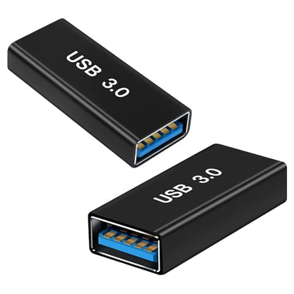 USB Female to Female Adapter (2 Pack), USB 3.0 to Type A Coupler for Connecting Two USBA Male Ends Converter Devices, Extender Connector, USB3.0 Expansion Adapters - style: 3.0Female-3.0Female