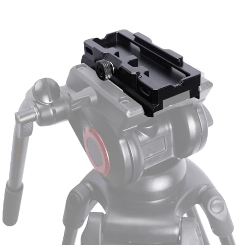 NICEYRIG Extended Quick Release Plate for Manfrotto-Style to Quick Release Clamp for Arca-Swiss, Tripod to Gimbal Adapter Applicable for DJI RS 4/4 Pro/3/3 Pro/2/RSC2, Ronin S - 563