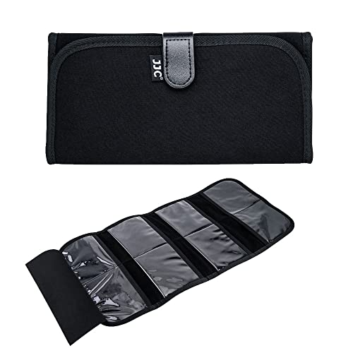 JJC 8 Pockets Lens Filter Case for Circular or Square Filters, Folding Filter Pouch Wallet Holder Case up to 82mm