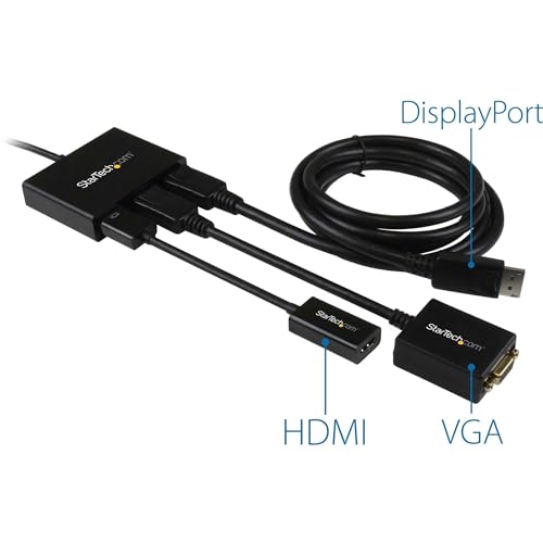StarTech.com 3-Port DisplayPort 1.2 Splitter, DisplayPort to 3x DP Multi-Monitor Adapter, Dual 4K 30Hz and 1080p 60Hz Computer MST Hub, Windows Only (MSTDP123DP) - size: 3x DP 1.2
