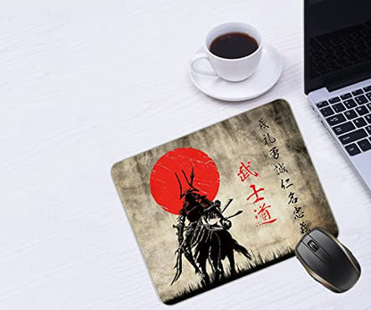 Japan Warrior Bushido Samurai Japanese Warrior Kanji Mouse Pad Mat Mousepad 8.6 X 7.1 in - color: Japan Warrior