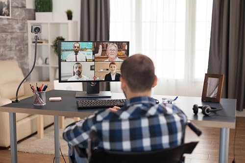 25'' Webcam-Stand Clamp Mount Holder Compatible with OBSBOT Tiny 3/Tiny 3 Lite/Tiny-2 Lite/Tiny 2/ Tiny SE/Meet 2/Meet SE/Meet Tair Ari Webcams