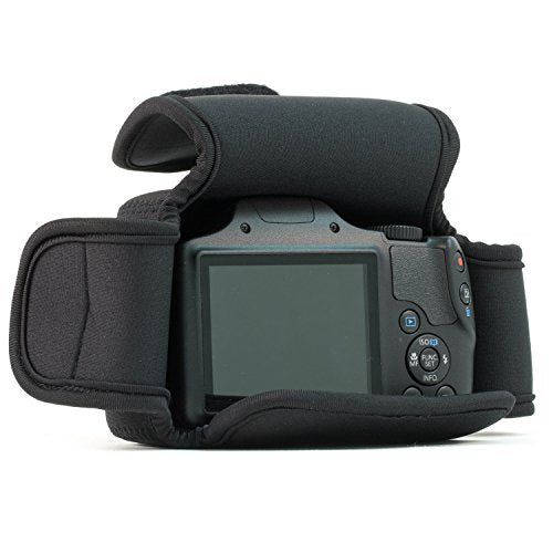 MegaGear ''Ultra Light'' Neoprene Camera Case Bag with Carabiner for Canon PowerShot SX540 HS, SX530 HS, Canon PowerShot SX420 IS, SX410 IS Digital Cameras (Black) - MG505 - color: Black