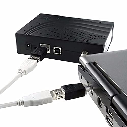 Herfair Ethernet to USB Adapter 2PCS for ADSL Modem/Router/Computer Camera/Surveillance Camera with Network Function - RJ45 LAN Internet Male to USB Female Connector
