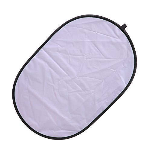 Collapsible 5-in-1 Oval Reflector Diffusers for Photography 23"x35"/60x90cm Multi-Disc Reflectors with Carrying Case for Photo Studio Shooting- Translucent, Gold, Silver, Black and White - size: 23x35inch 5in1