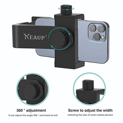 Universal Cell Phone Holder Mount 360° Smartphone Compound Bow Adapter for Smartphone Camera with 2 Installation Methods