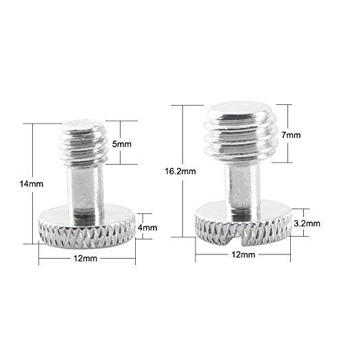 NICERYIG 3/8 in and 1/4 in Camera Quick Release Screw Tripod Screw Adapter | Connecter DSLR Camera Rig Accessories