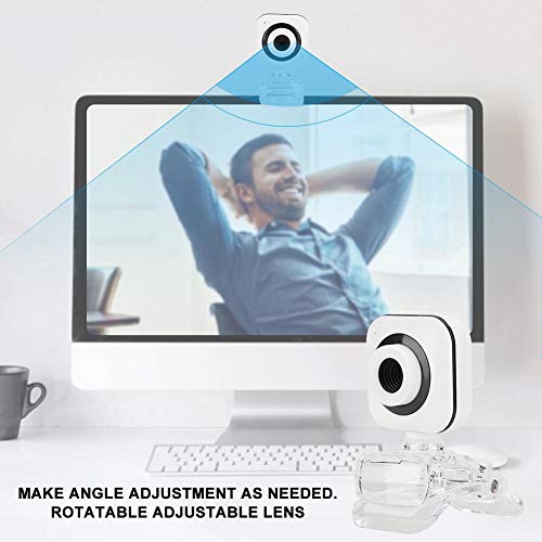 480P HD Camera, Built in Microphone Computer Camera Lens Rotatable, Support Live Webcast, Online Teaching, Video Conferences Meeting Webcam USB Desktop Laptop Camera for Live Streaming