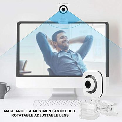 480P HD Camera, Built in Microphone Computer Camera Lens Rotatable, Support Live Webcast, Online Teaching, Video Conferences Meeting Webcam USB Desktop Laptop Camera for Live Streaming