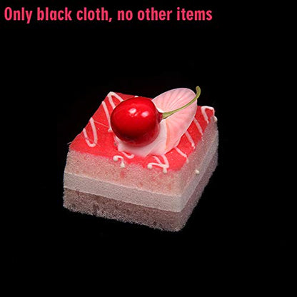 Black Velvet Photography Backdrop,Light Absorbing Non Reflective Solid Professional Black Background Cloth - size: 100x150cm