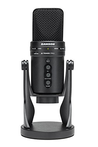 SAMSON G-Track Pro Professional USB Condenser Microphone with Audio Interface - color: Black