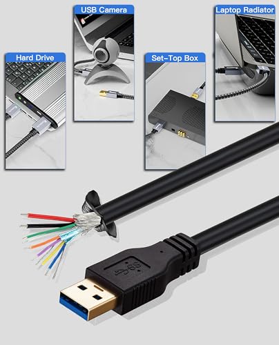 USB to USB Cable Male to Male 20 ft, Long USB 3.0 Cable A to A for Data Transfer Hard Drive Enclosures, Printer, Modem, Cameras