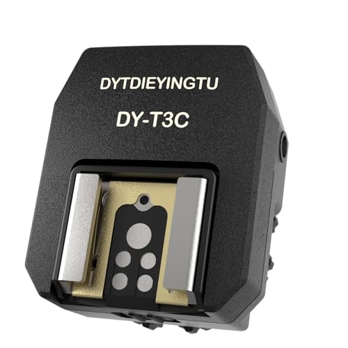 DY-T3C for Canon Camera Flash Hot Shoe Adapter Mount Top-Mounted Expansion Accessory: Multi-Flash synchronous Shooting with Cable Converter (DY-T3C 1PCS + PC Cable 1PCS) - style: DY-T3C 1PCS + PC cable 1PCS