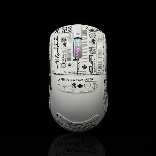 Gamer Mouse Grip Tape Sticker for VGN Dragonfly R1 Pro MAX VXE Non Slip Suck Sweat Pre Cut Easy Install EVA White - color: Eva White