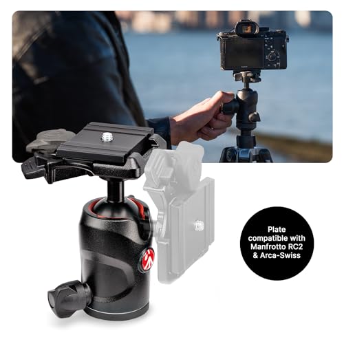 Manfrotto Befree Advanced Camera Tripod with Lever Closure, Portable and Compact Travel Tripod Kit with Ball Head, Aluminum Tripod for DSLR Reflex and Mirrorless Cameras, Camera Accessories | Aluminum 4-Section Travel Tripod, 40 Cm Folded, 151 Cm Max, 1.5