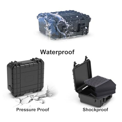 Ant Mag Waterproof Hard Case with Pick & Pluck Foam - 12.1x10x5.42 inch Interior - Protective Storage and Travel Case for Drones, Cameras, Tools & Equipment - style: 12.1*10*4.4in/8.7liter