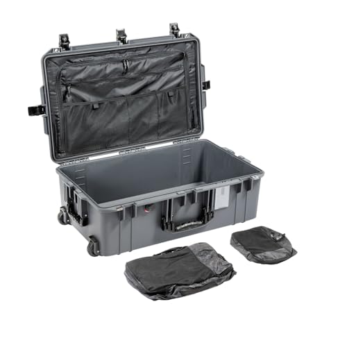 Pelican Air 1595 Travel Case - Large Hard Case Luggage - Suitcase with Wheels (Gray) - color: Gray, size: 1595 Travel Case