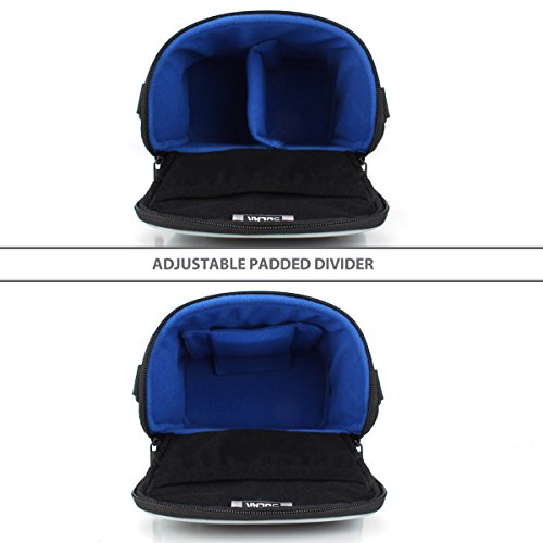 USA Gear DSLR Camera Case for Men and Women with Top Loading Accessibility, Adjustable Shoulder, Small Camera Sling Bag, Travel Padded Handle - Camera Holster Bag for Nikon, Canon, Panasonic (Black) - color: Black