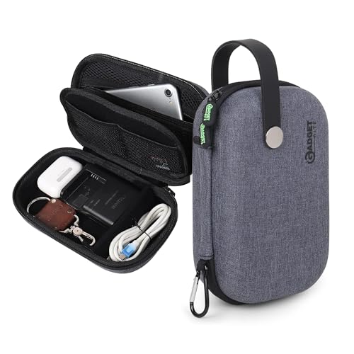 Organiser Portable Pouch For Electronic Accessories Usb Cables, Power Bank, Battery, Hard Drive, Sd Memory Card, Earphones, Travel Gadgets & Organiser Rugged Travel Friendly (Grey) - style: Gb-gryorganizer