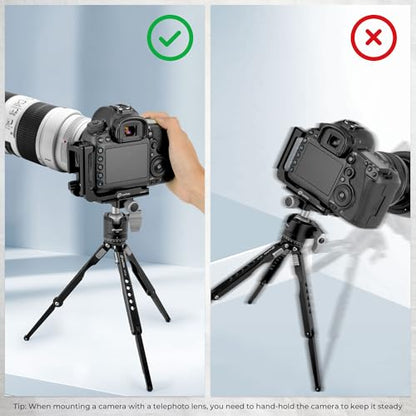 Leofoto MT-03 Tabletop Tripod, Aluminum Mini Tripod, 2 Leg Sections, Foldable Leg, Portable and Compact, 1/4" Mounting Stud and Accessories Thread (MT-03+LH-25) - style: MT-03+LH-25