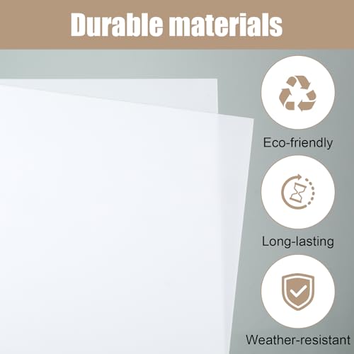 3Pcs Diffusion Film Filter Sheet, Anti-Glare Lighting Gel Diffuser Paper, 12 x 8.4in LED Light Diffuser Sheet for LED Flash Strobe Light, Photography Video, Portrait Photography(White)