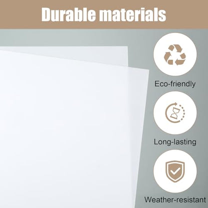 3Pcs Diffusion Film Filter Sheet, Anti-Glare Lighting Gel Diffuser Paper, 12 x 8.4in LED Light Diffuser Sheet for LED Flash Strobe Light, Photography Video, Portrait Photography(White)